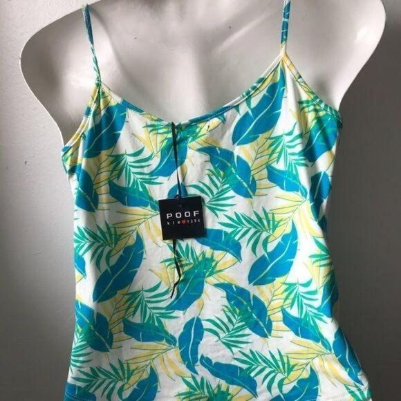 Poof New York Spaghetti Strap Crop top Blue - Picture 8 of 8